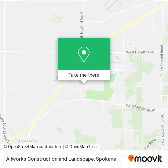 Mapa de Allworks Construction and Landscape