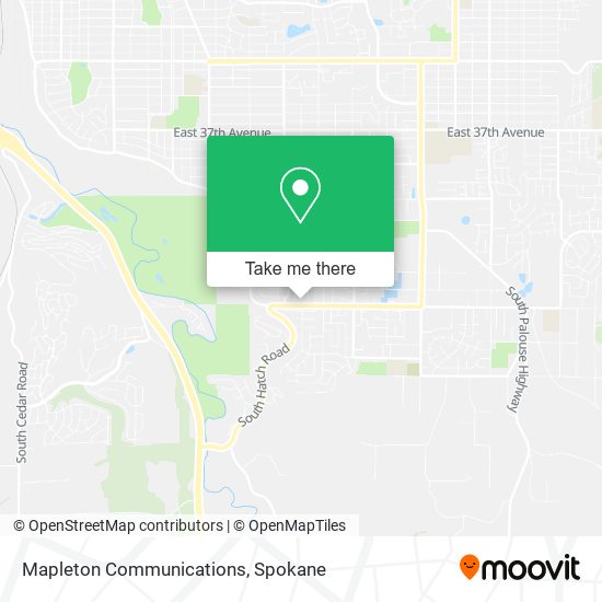 Mapleton Communications map