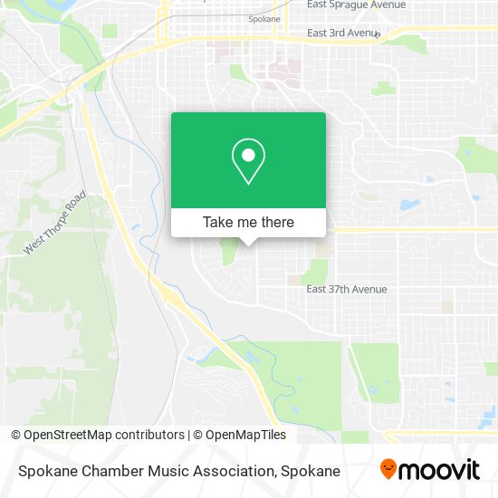 Mapa de Spokane Chamber Music Association