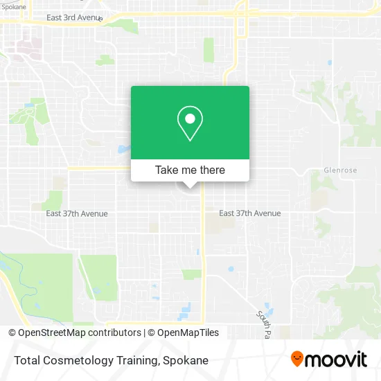 Total Cosmetology Training map
