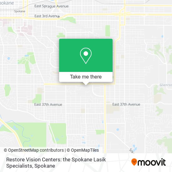 Mapa de Restore Vision Centers: the Spokane Lasik Specialists