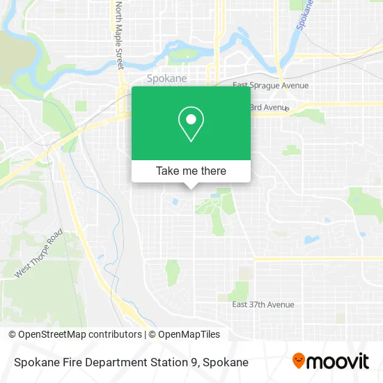 Mapa de Spokane Fire Department Station 9