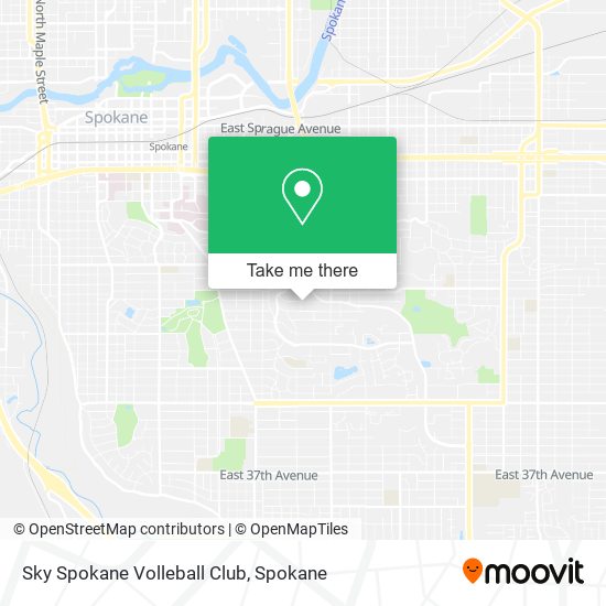 Mapa de Sky Spokane Volleball Club