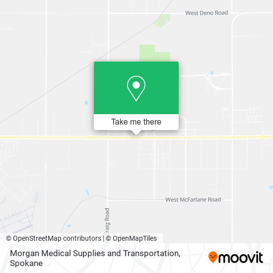 Morgan Medical Supplies and Transportation map