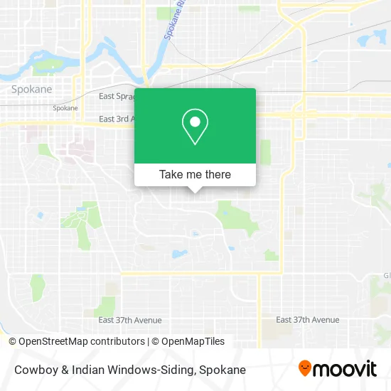 Cowboy & Indian Windows-Siding map