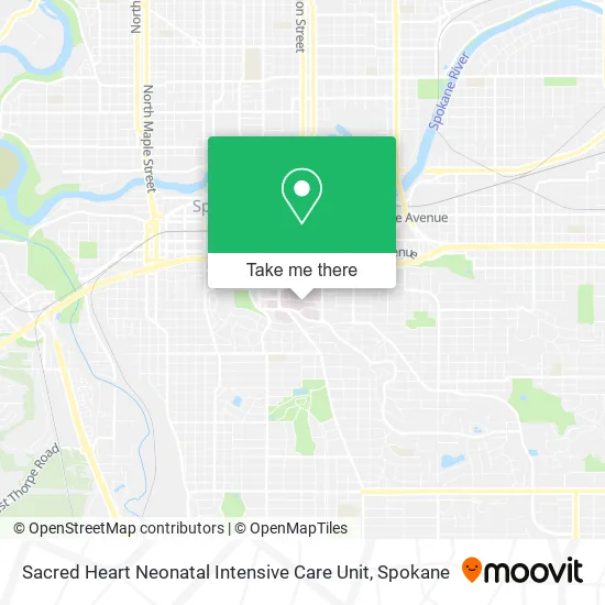 Sacred Heart Neonatal Intensive Care Unit map