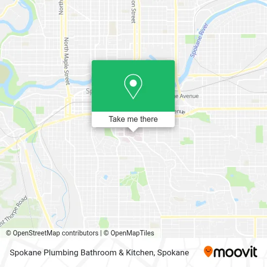 Spokane Plumbing Bathroom & Kitchen map