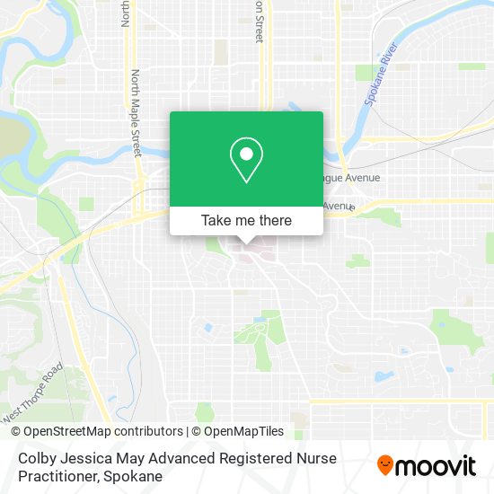 Mapa de Colby Jessica May Advanced Registered Nurse Practitioner