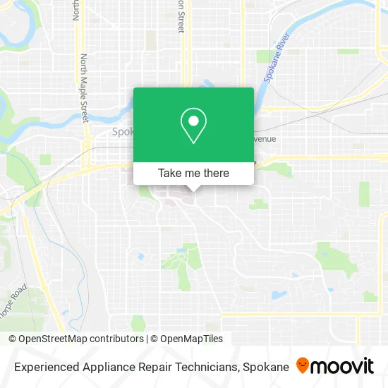 Experienced Appliance Repair Technicians map