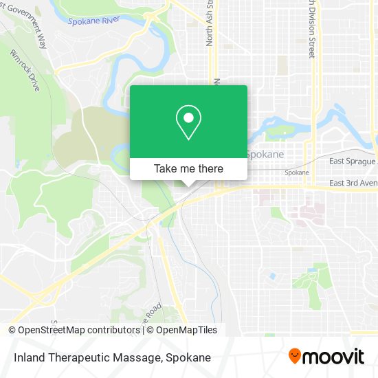 Inland Therapeutic Massage map
