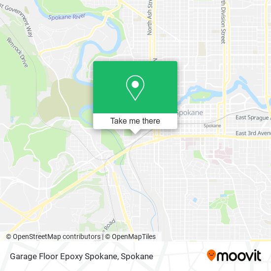 Garage Floor Epoxy Spokane map