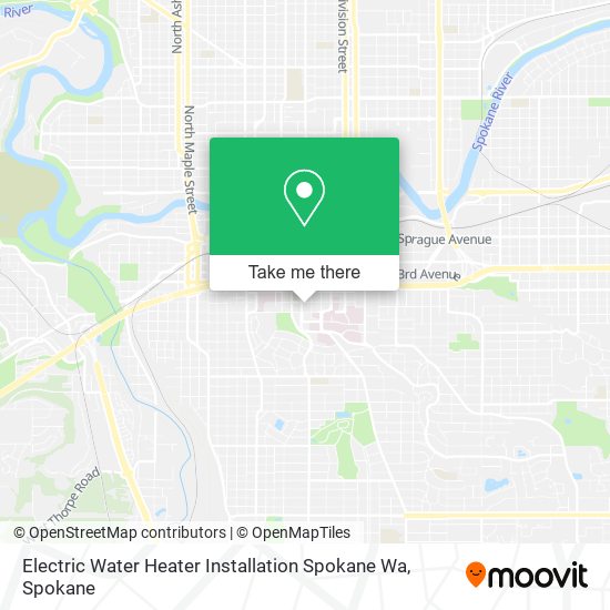 Mapa de Electric Water Heater Installation Spokane Wa