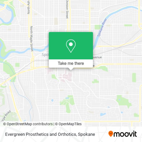 Evergreen Prosthetics and Orthotics map