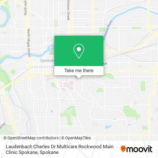 Mapa de Laudenbach Charles Dr Multicare Rockwood Main Clinic Spokane