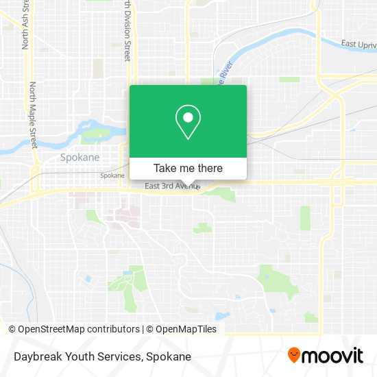 Daybreak Youth Services map