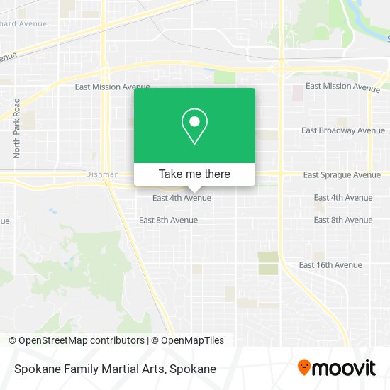 Spokane Family Martial Arts map