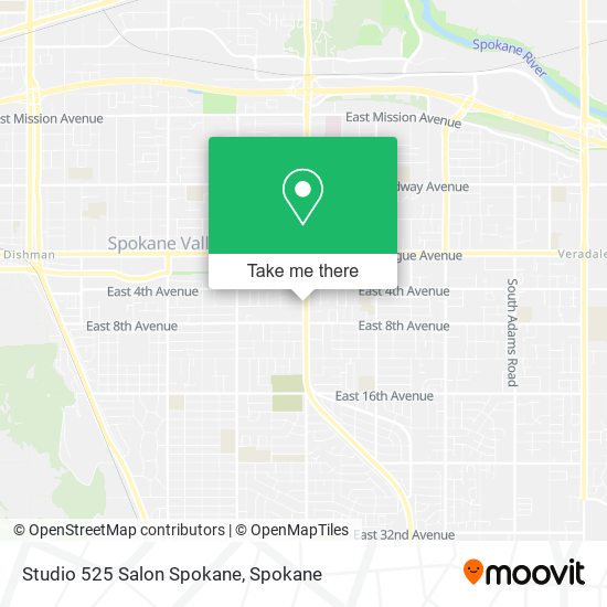 Mapa de Studio 525 Salon Spokane
