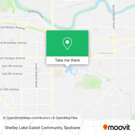 Mapa de Shelley Lake Gated Community