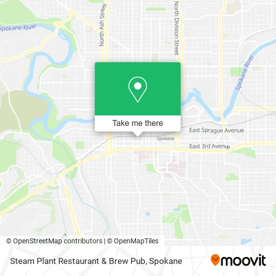 Mapa de Steam Plant Restaurant & Brew Pub