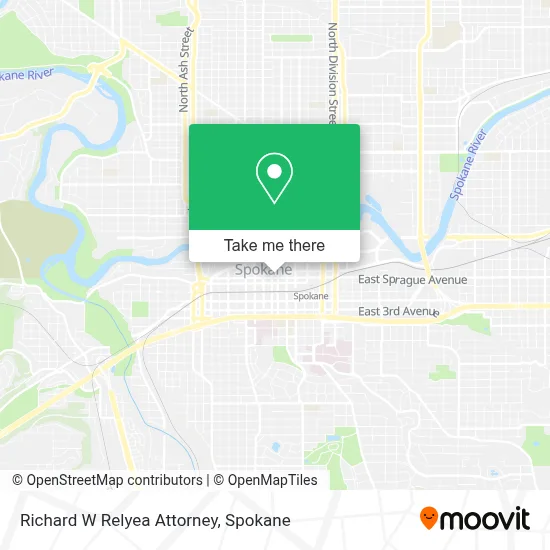 Richard W Relyea Attorney map