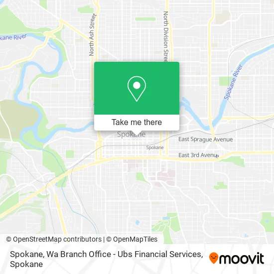 Spokane, Wa Branch Office - Ubs Financial Services map