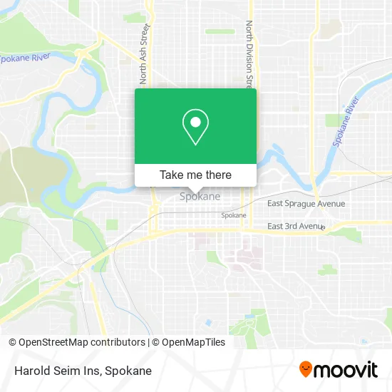 Harold Seim Ins map