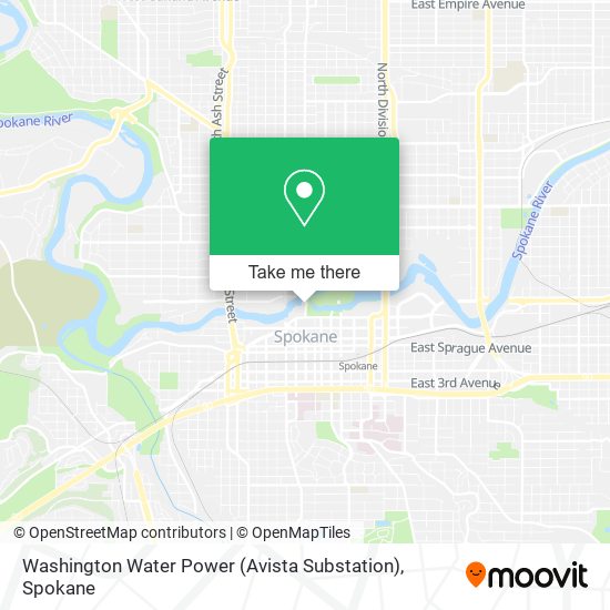 Washington Water Power (Avista Substation) map