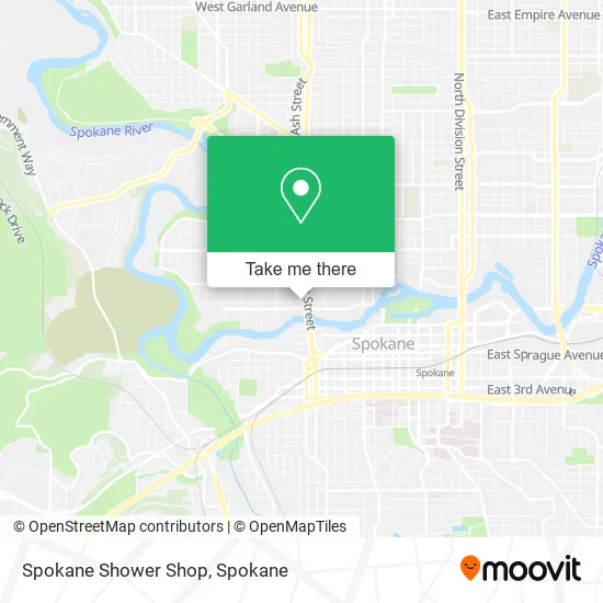 Spokane Shower Shop map
