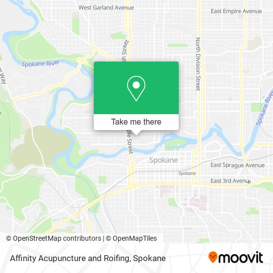 Affinity Acupuncture and Roifing map