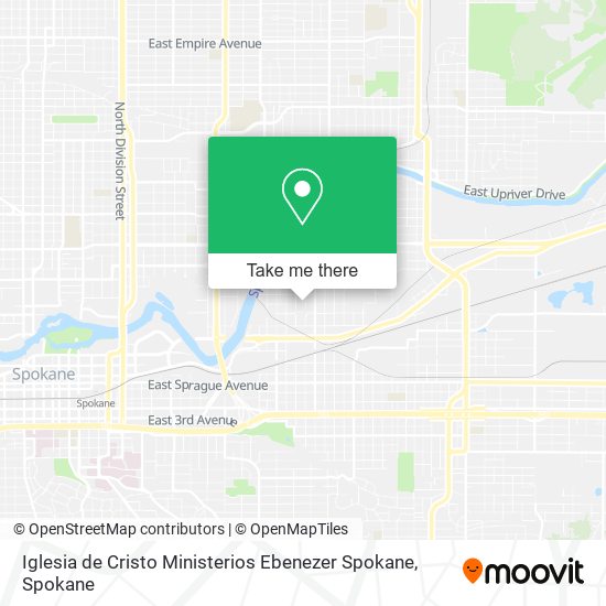 Iglesia de Cristo Ministerios Ebenezer Spokane map