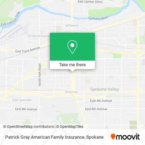 Mapa de Patrick Gray American Family Insurance
