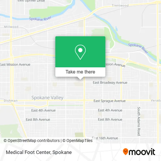 Medical Foot Center map