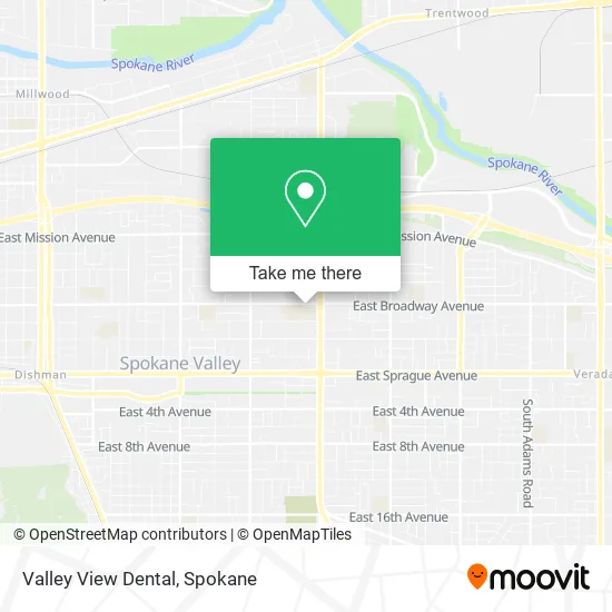 Valley View Dental map