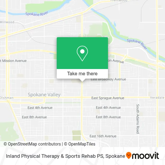 Inland Physical Therapy & Sports Rehab PS map