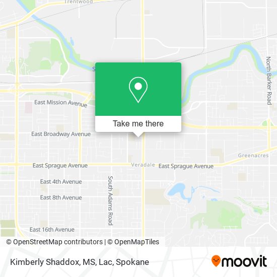 Mapa de Kimberly Shaddox, MS, Lac