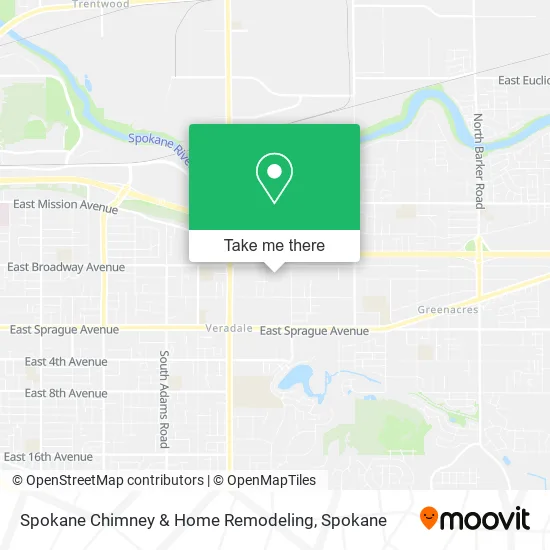 Mapa de Spokane Chimney & Home Remodeling