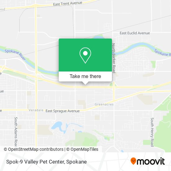 Spok-9 Valley Pet Center map