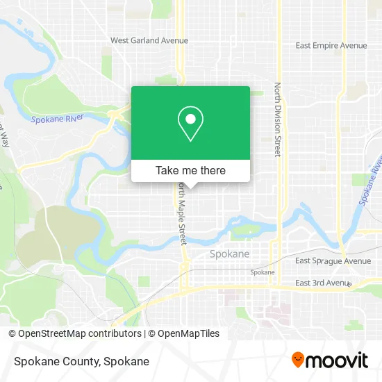 Spokane County map