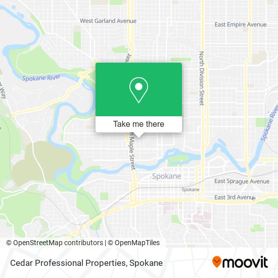 Cedar Professional Properties map