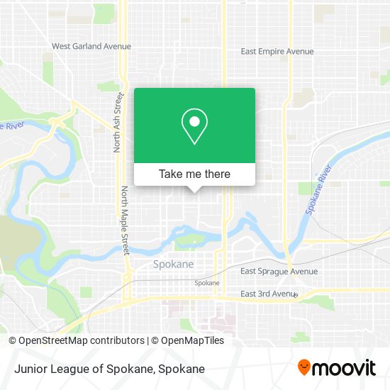 Junior League of Spokane map