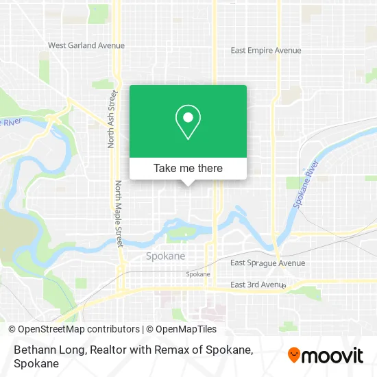 Bethann Long, Realtor with Remax of Spokane map
