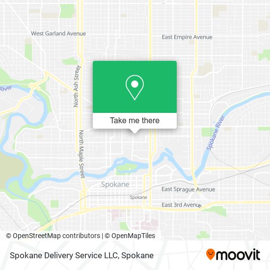 Mapa de Spokane Delivery Service LLC