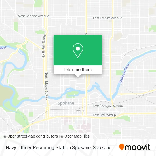 Mapa de Navy Officer Recruiting Station Spokane