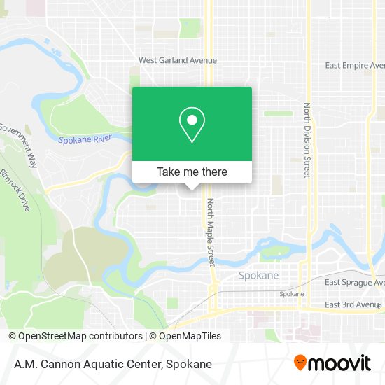 Mapa de A.M. Cannon Aquatic Center