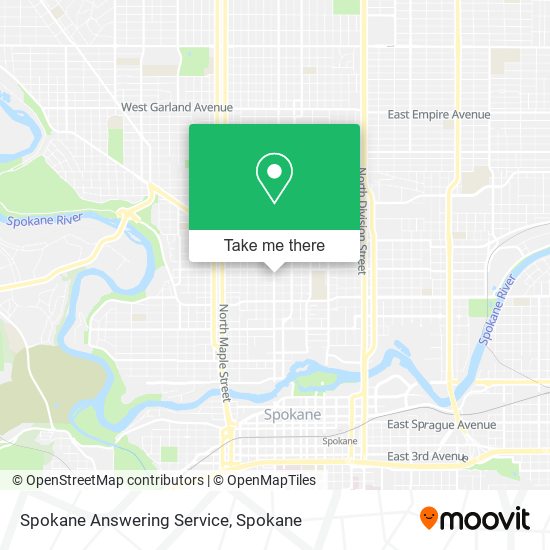 Spokane Answering Service map