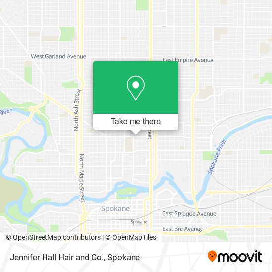 Jennifer Hall Hair and Co. map