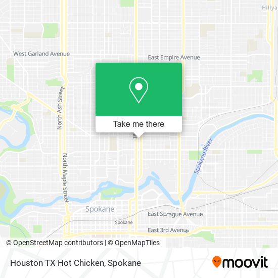 Houston TX Hot Chicken map