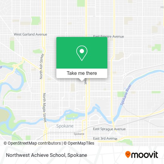 Northwest Achieve School map