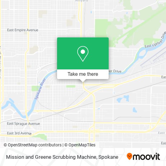 Mission and Greene Scrubbing Machine map