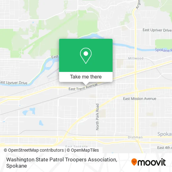 Washington State Patrol Troopers Association map